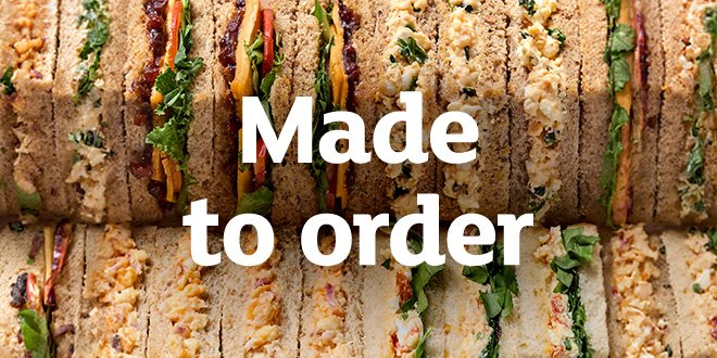 Freshly made, just for you.